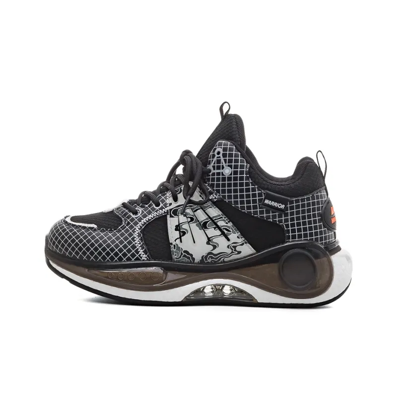 Warrior Cushioned Slip Resistant Low Top Basketball Shoes Men's Black-0