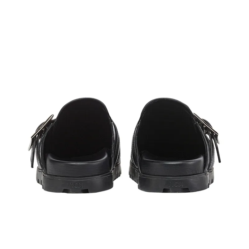 MCM Wrap toe Slippers Men's Black-3