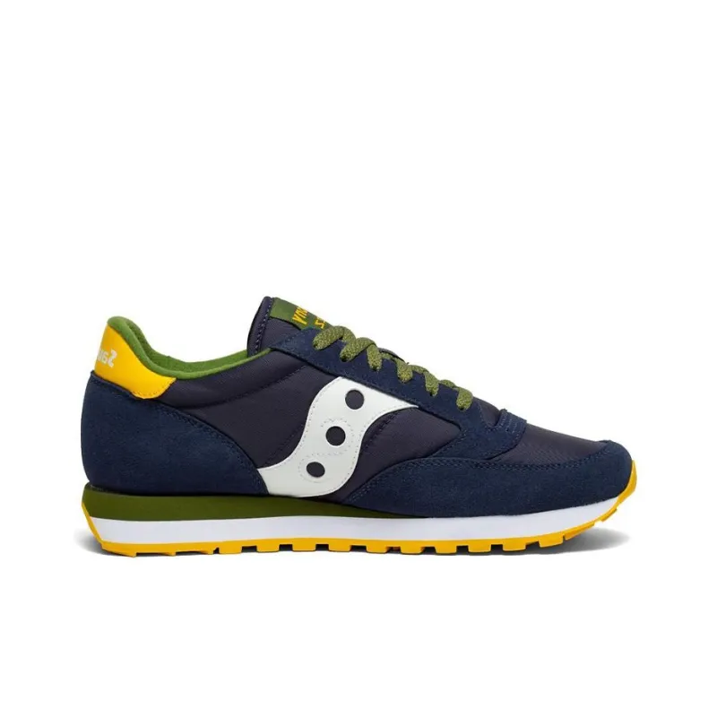 Saucony Jazz Original Running Shoes Unisex Low-Top Blue/Green/Gray/Yellow-1