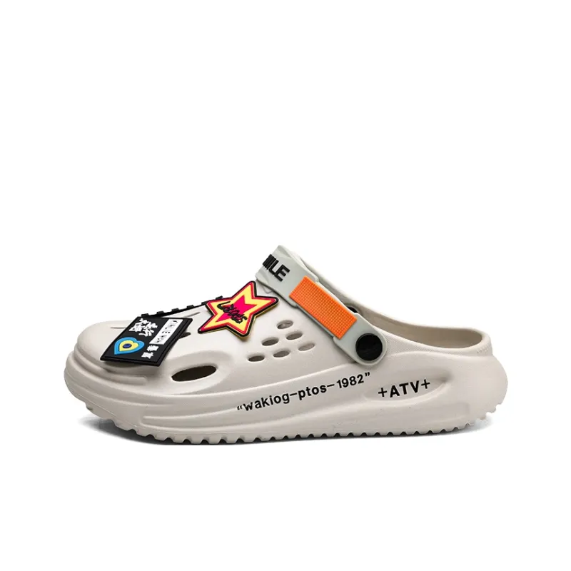 Yalu Fashion Versatile Clogs Men's-17