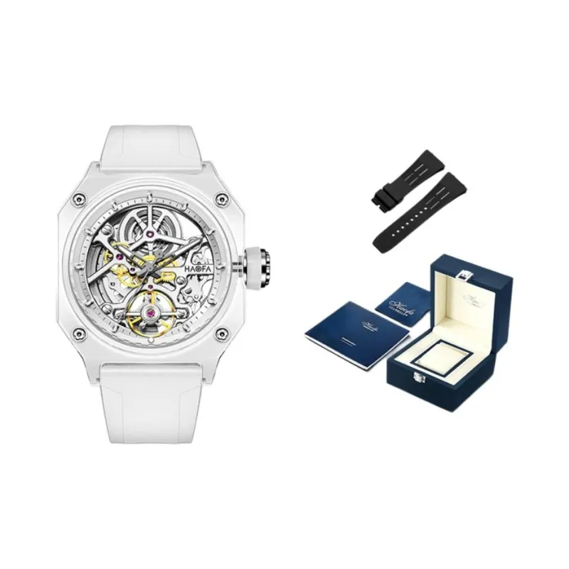 HaofaTourbillon Automatic Mechanical Movement Watch Men's Watches Black Dial-2