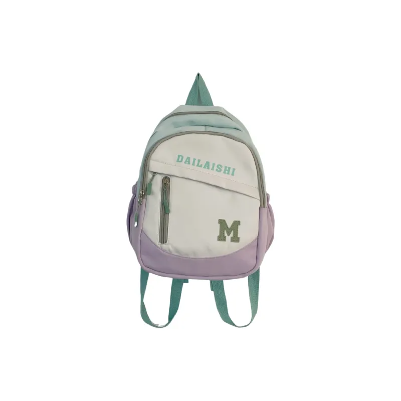 KAKAXI Nylon Backpack Regular Women's Black/Purple/Yellow/Green/Blue/Pink-11