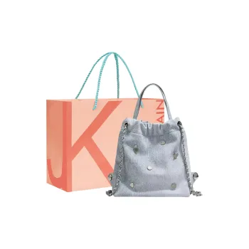 JANE KLAIN PU One Shoulder Backpack Regular Women's Denim Blue/Silver/Black/White/Pink