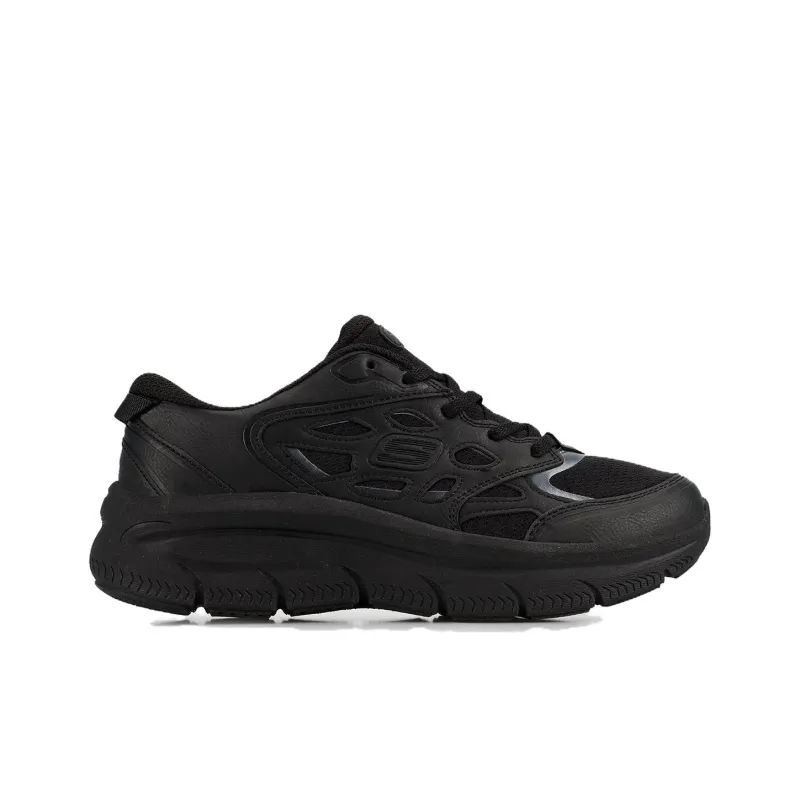 Skechers Modern D'Lu Cushioning Breathable Low Top Casual Shoes Women's Black-1