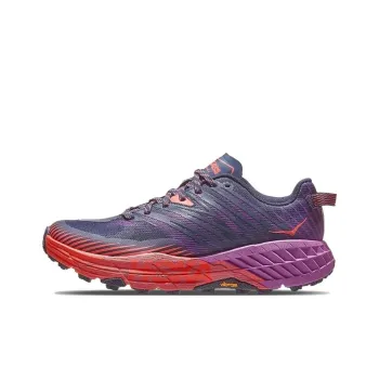 HOKA ONE ONE Speedgoat 4 Cushioning Anti-Slip Wear-Resistant Breathability Low-Top Running Shoes Women's Purple