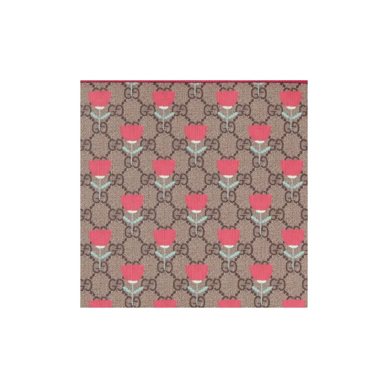 GUCCI Canvas Canvas Bag Tote Bag Shopping Bag Handbag Kids' Pink & Ebony-7