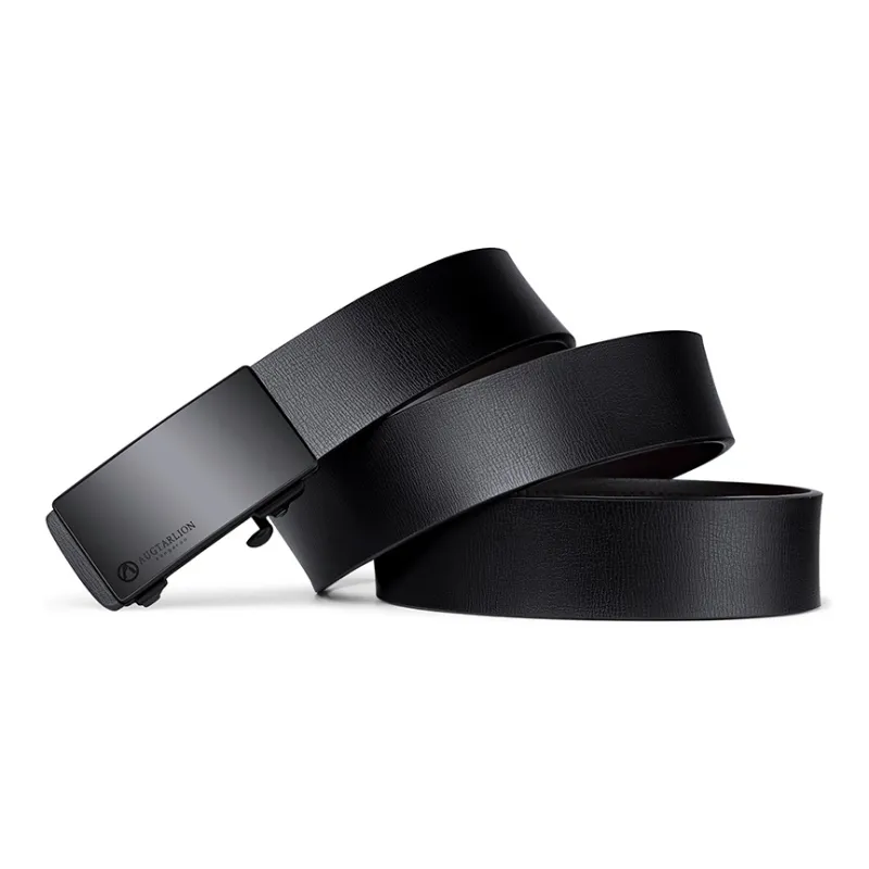 AUGTARLION Luxe Business Casual Flat Letter Pants Belt Cow Leather Leather Belts Men's 3.5cm-2