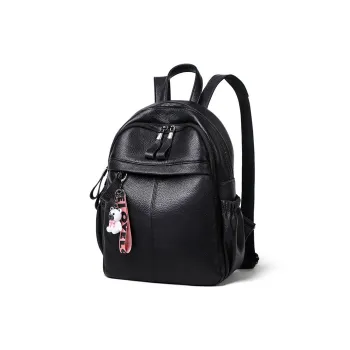 VANDEE Cow Leather Backpack Regular Women's Black