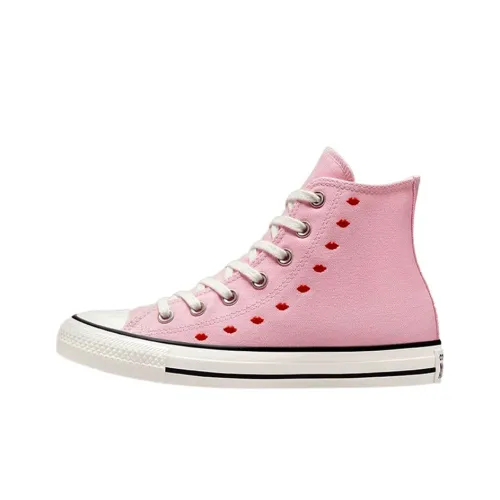 Converse Chuck Taylor All Star Hi Embroidered Hearts Pink Women's