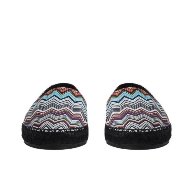 MISSONI Zig Zag Printed Slip On Espadrilles-3