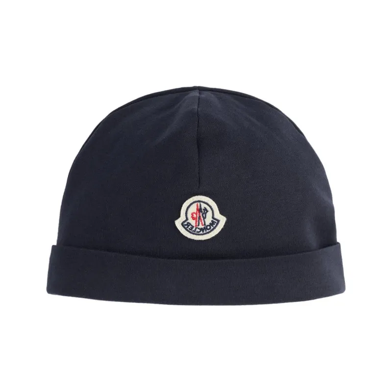Moncler Cotton Beanies Kids' Navy-1