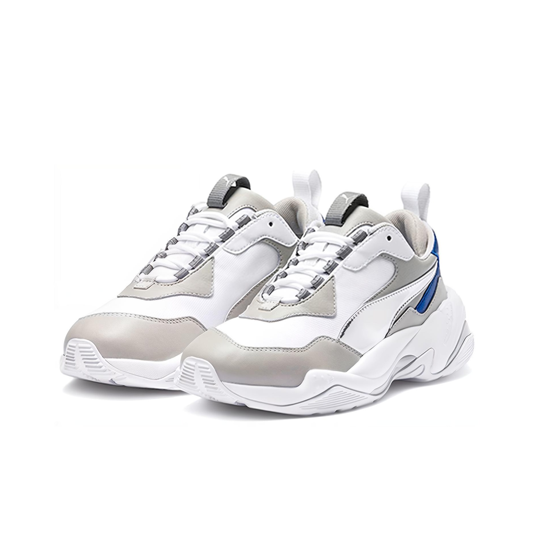 PUMA Thunder Electric White Blue Sliver Women s POIZON