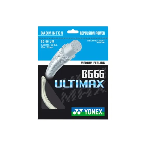 YONEX Stretchable Badminton Racket Strings White High-density Nylon Unisex
