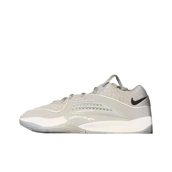Nike KD 16 Anti Slip Wear Resistant Low Top Basketball Shoes Men's White Gray