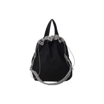 S.REPHEN Fabric Shoulder Bag Unisex Black/Apricot Pink/Rose Red/Light Pink/Light Green/Earth Yellow