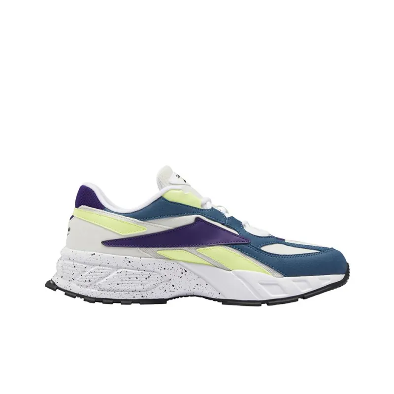 Reebok Classics Evzn Cushioning Anti-Slip And Wear-Resistant Low-Top Running Shoes Unisex White Purple Blue-1