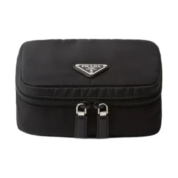 PRADA Recycled Nylon Storage Bag Small Size Unisex Black