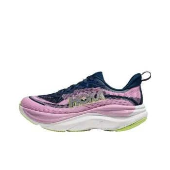 HOKA ONE ONE Anti Slip Wear Resistant Low Top Casual Running Shoes Women's Purple Blue