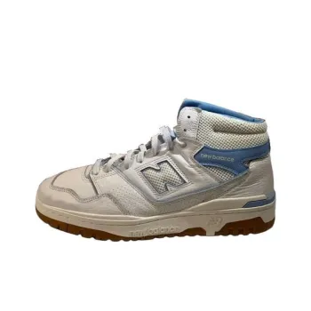 AIME LEON DORE x New Balance NB 650 'UNC' Durable Breathable High-Top Vintage Basketball Shoes Men's White Blue