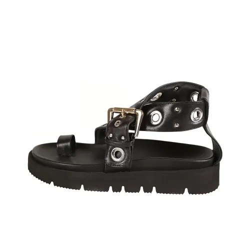 A.P.C. Eyelet-embellished Leather Sandals