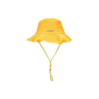 Jacquemus Cotton Gabardine Bucket Hats Men's Orange