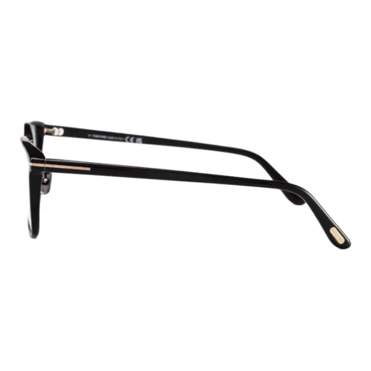 TOM FORD Injection Molding Plastic Irregular Shape Eyeglass Frames Unisex Black-2