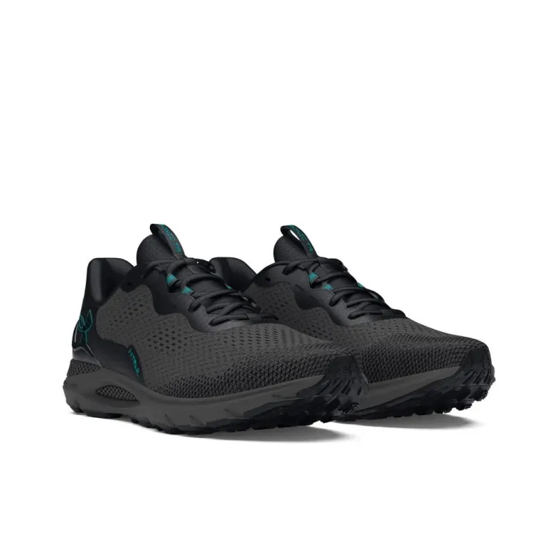 Under Armour Cushioning Wear-Resistant Low-Top Running Shoes Unisex Black Blue-2