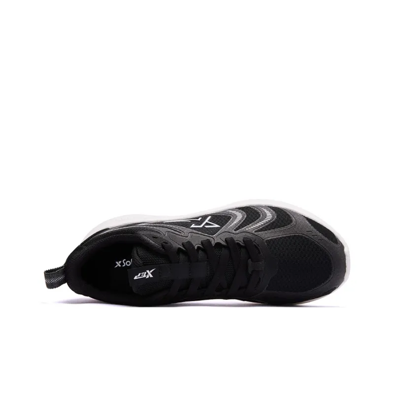 XTEP Hydrogen Wind Technology Running Shoes Men Low Top Black/Sail White-2