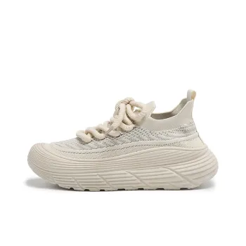 Yalu Running Shoes Women's Low Top Black/White/Beige