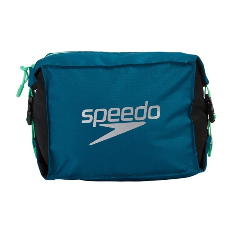 Speedo Polyester Swim Bag Unisex Blue & Black/Black & Green-0