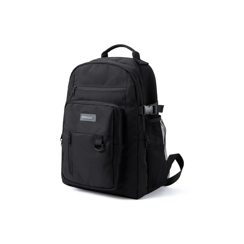 MOYYI Oxford Backpack Large Size Unisex Black White-7