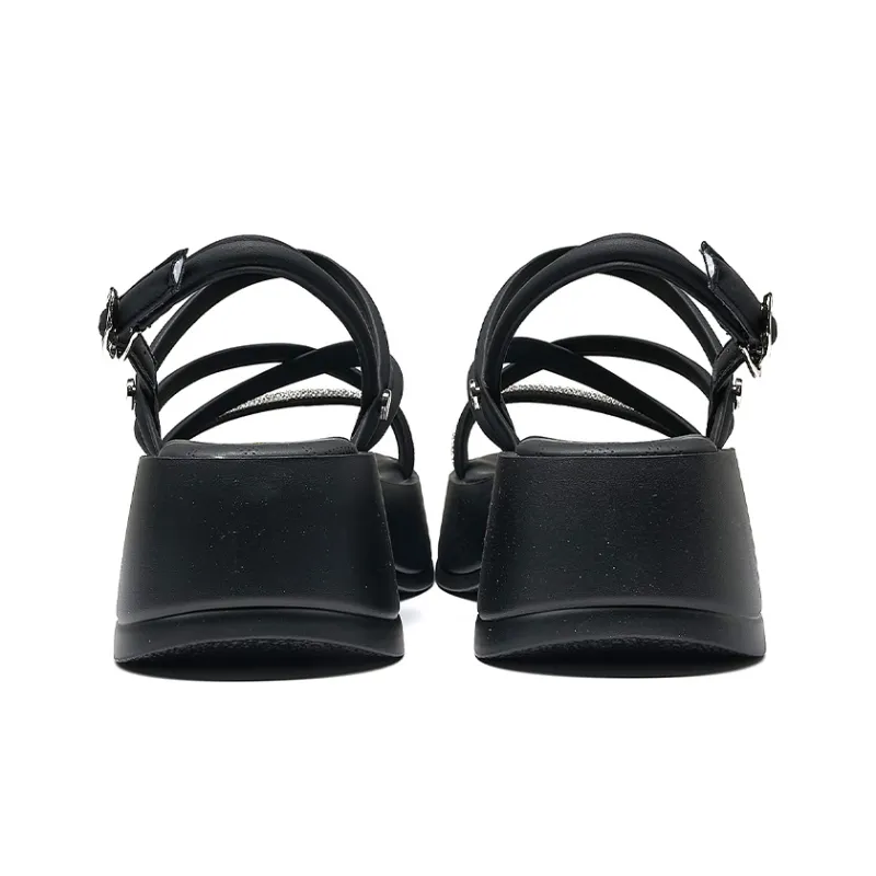 HLA Platform Height Increasing Over The Knee One Strap Sandals Beach Casual Shoes Women's-3