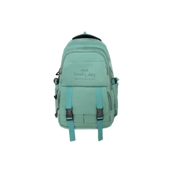 MOK Nylon Backpack Unisex Black/Watermelon Red/Burgundy/Green/Blue/Pink