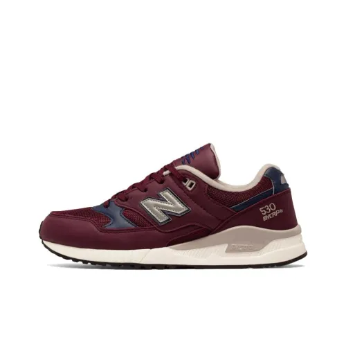 New Balance NB 530 Running Shoes Men Low-Top Burgundy/Beige/Blue