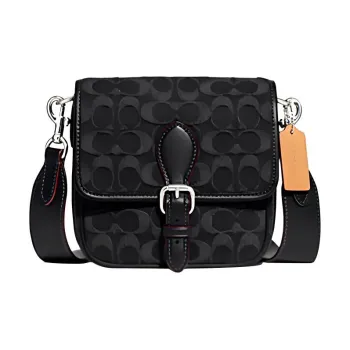 COACH Frankie Fabric Shoulder Bag Crossbody Bag Small Size Men's Black