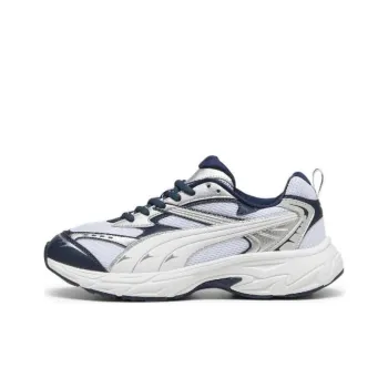 PUMA Morphic Anti Slip Wear Resistant Low Top Casual Shoes Unisex White Silver