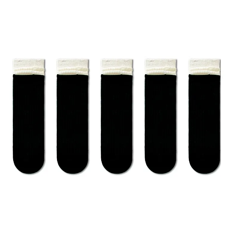 Taste The Color Mid Calf Socks Women's 5 Pack-9