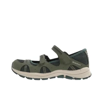 DECATHLON Cushioned Slip Resistant Abrasion Resistant Low Top Trekking Shoes Women's Green