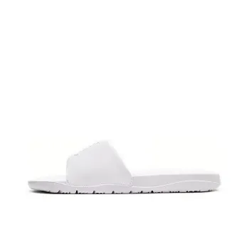 JORDAN Break Pure White Slippers