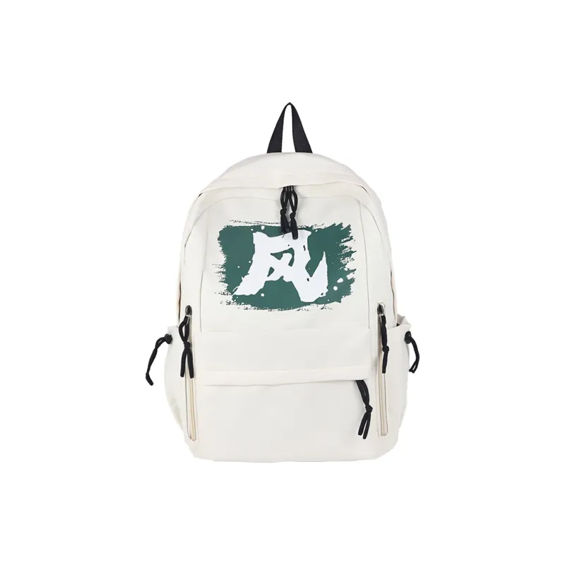 KAKAXI Nylon Backpack Regular Unisex Black/White/Red/Blue-3