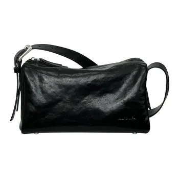 MR'GUFA Vegetable Tanned Cow Leather Vintage Inspired Backpack Unisex Classic Black