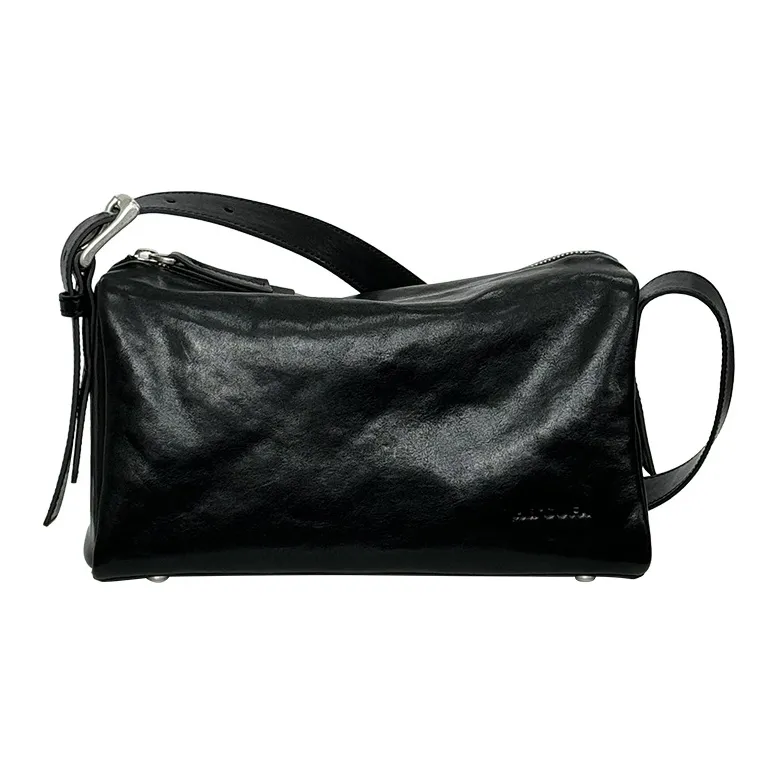MR'GUFA Vegetable Tanned Cow Leather Vintage Inspired Backpack Unisex Classic Black-0