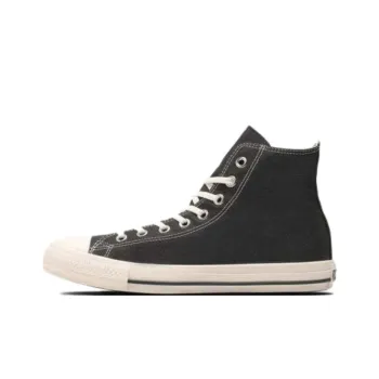 Converse All Star WASHEDCANVAS HI Abrasion Resistant Shock Absorbers High Top Canvas Shoes Unisex Black White