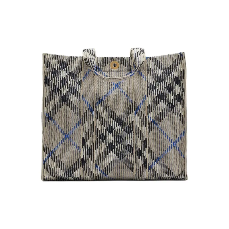 Burberry Polyamide Tote Bag Shopping Bag Handbag Shoulder Bag Women's Gray-0
