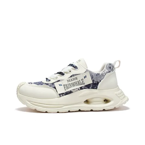FAIRWHALE Low Top Chunky Sneakers Men's Prussian Blue/Mist Black