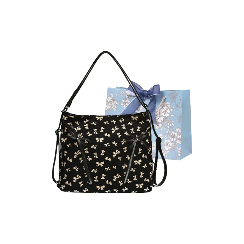 REDOO Special Material Shoulder Bag Women's Black-0