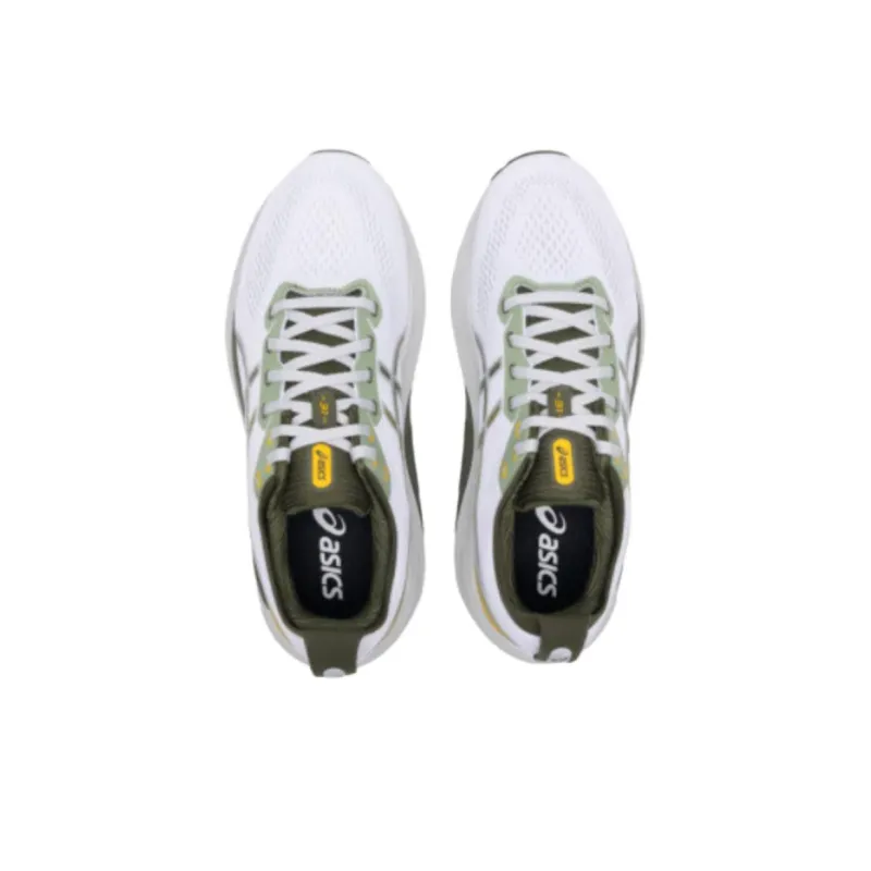 Asics Gel Kayano 31 Slip Resistant, Abrasion Resistant, Breathable Low Top Running Shoes Men's White Green-4