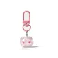 Transparent Pink Piggy Head Keychain