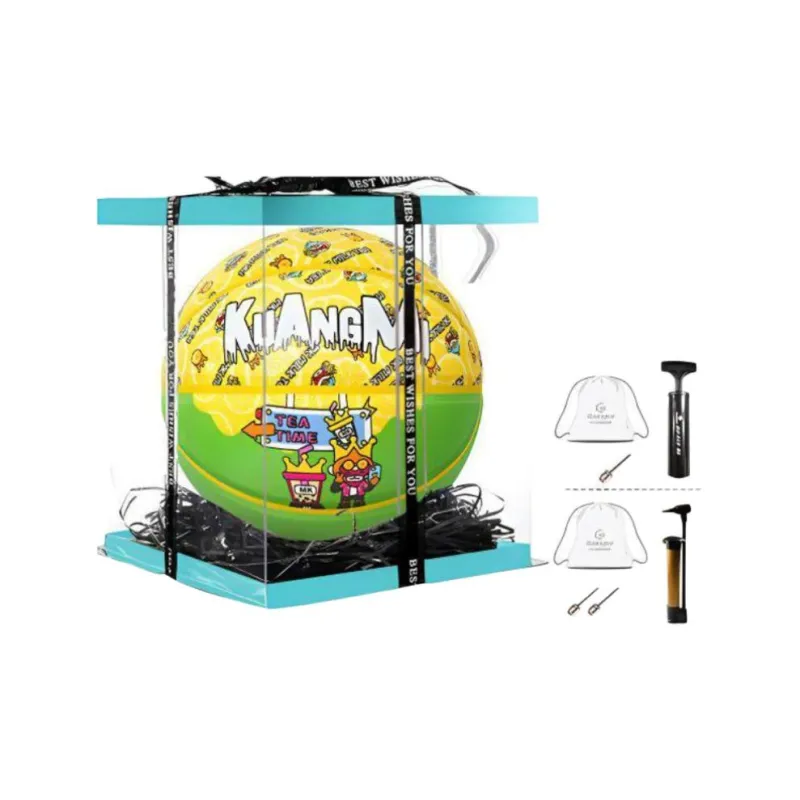 Kuangmi x MK MONKEY KING Microfiber Leather Basketball Yellow Green Size 7 Ball Training Unisex-8