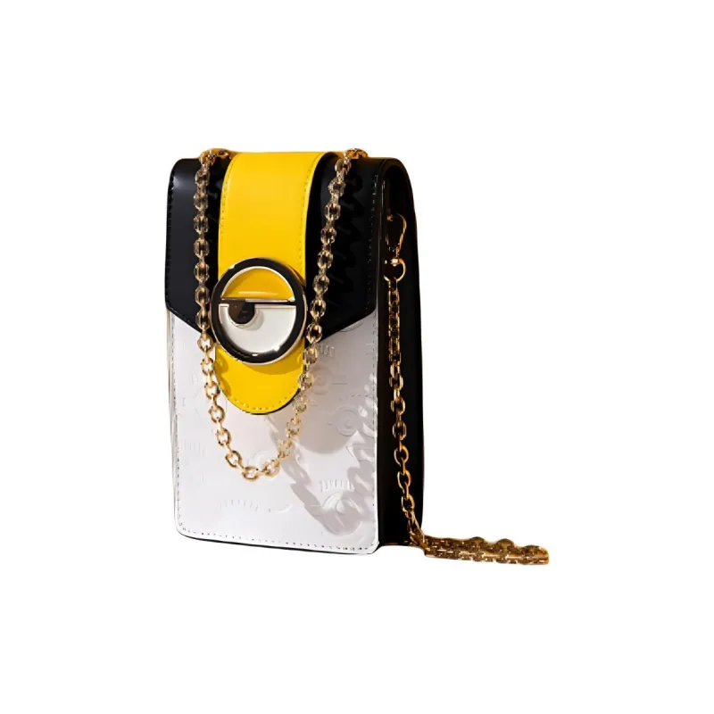 MINIONS Imitation Leather Shoulder Bag Crossbody Bag Small Size Women's Yellow/Black/White-1
